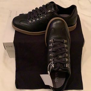 *Sale!!!* Geox Black Calf Leather Premium Sneakers